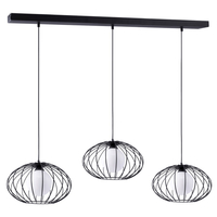 Milagro - Lampa Wisząca KRONOS BLACK 3xE14