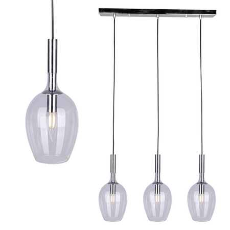 Milagro - Lampa wisząca TANGO CLEAR 3xE14