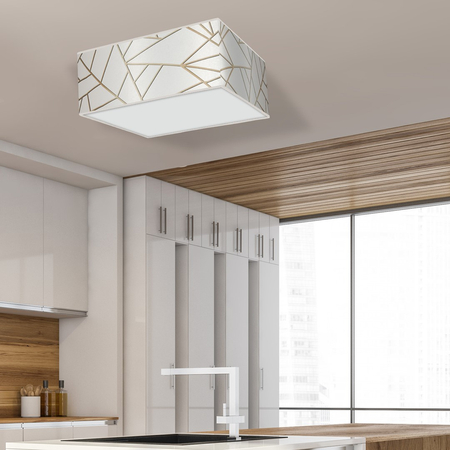 Milagro - Lampa sufitowa ZIGGY WHITE White/Gold 3xE27