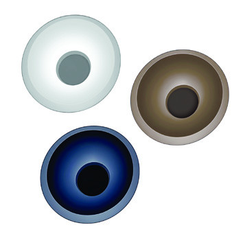 Plafon COCO 40 cm niebieski LED