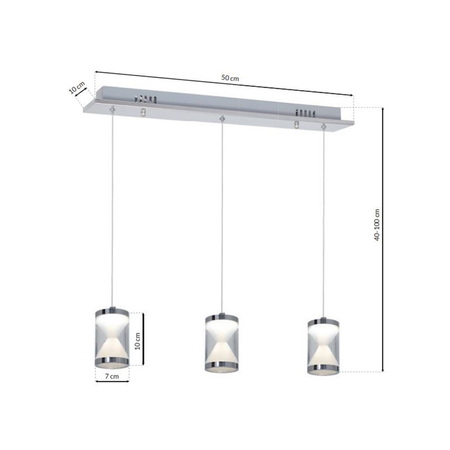 Milagro - LAMPA WISZĄCA TIEMPO 15W LED
