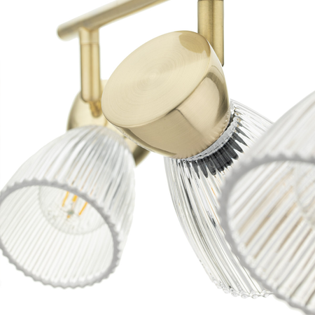 Milagro - Lampa sufitowa BEST GOLD 3xE14