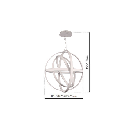 Milagro - Lampa wisząca COPERNICUS WHITE 260W LED