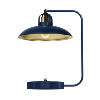 Milagro - Lampka biurkowa FELIX NAVY BLUE/GOLD 1xE27