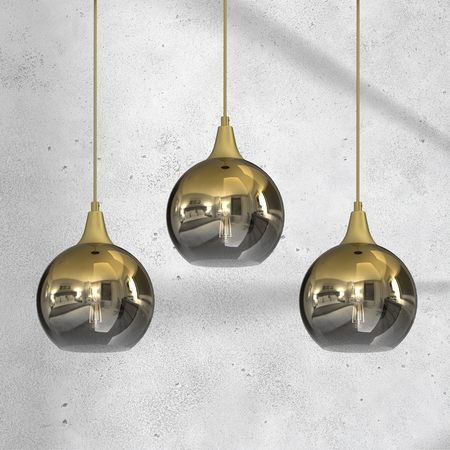 Milagro - Lampa wisząca MONTE GOLD 3xE27
