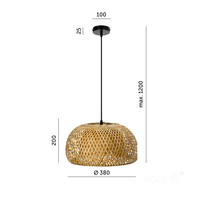 Lampa wisząca BOHO BAKU M 1xE27 Kobi Design