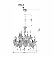 Candellux - Maria Teresa Lampa Wisząca 12X40W E14 Złoty