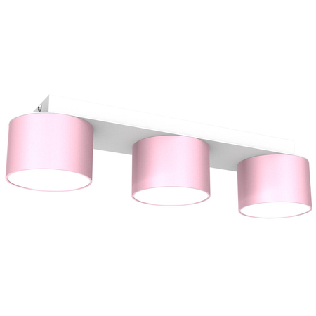 Milagro - Lampa sufitowa DIXIE Pink/White  3xGX53