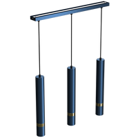 Milagro - Lampa wisząca JOKER NAVY BLUE/GOLD 3xGU10