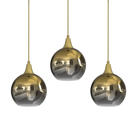 Milagro - Lampa wisząca MONTE GOLD 3xE27