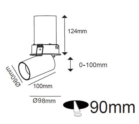 Reflektor Avila biały LED 3000K