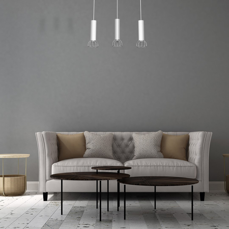 Milagro - Lampa wisząca DANTE SILVER 3x mini GU10