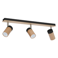 Milagro - Lampa sufitowa BARON BLACK 3xGU10