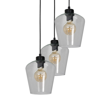 Milagro - Lampa wisząca SANTIAGO CLEAR 3xE27