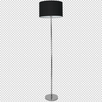 Milagro - Lampa stojąca CASINO BLACK/CHROME 1xE27