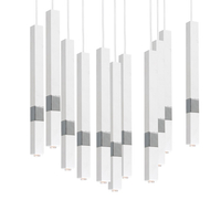 Milagro - Lampa wisząca CASTRO WHITE / CHROME 11xG9
