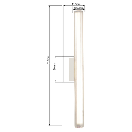 Kinkiet Linea 61 cm biały LED CCT