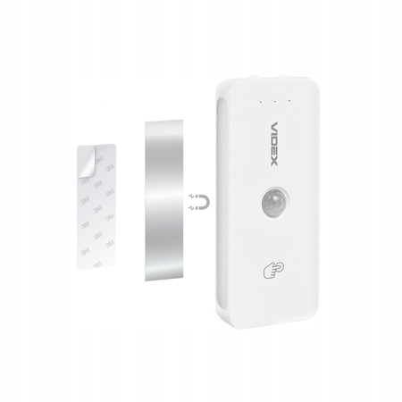 Lampa LED z czujnikiem ruchu Ładowalna VIDEX 3 Barwy 3000K 45000K 65000K