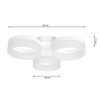 Milagro - LAMPA SUFITOWA RING 36W LED