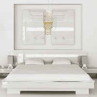 Milagro - Lampa wisząca ALMERIA WHITE/GOLD 1xE27