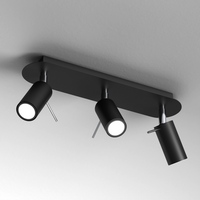 Milagro - Lampa sufitowa PRESTON BLACK/CHROME 3x mini GU10