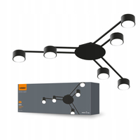 Oprawa Sufitowa LED GX53 Oświetlenie Aluminium VL-SPF21B-B IP20 Czarna