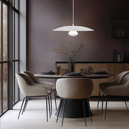 LAMPA WISZĄCA LUND 1 BIAŁY 115x48x48