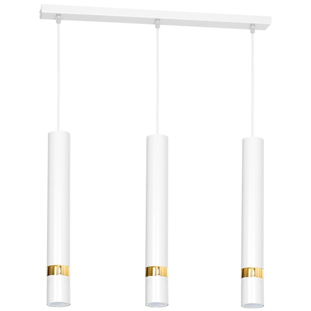 Milagro - Lampa wisząca JOKER WHITE/GOLD 3xGU10