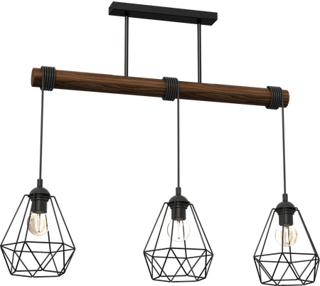 Milagro - Lampa wisząca ACERO 3xE27