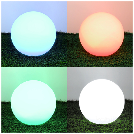 Lampa ogrodowa Solar LED GARDEN BALL 30cm 3000K+RGB Kobi Design