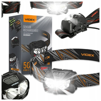 Latarka czołowa LED czujnik ruchu 2x5W 500lm IP65