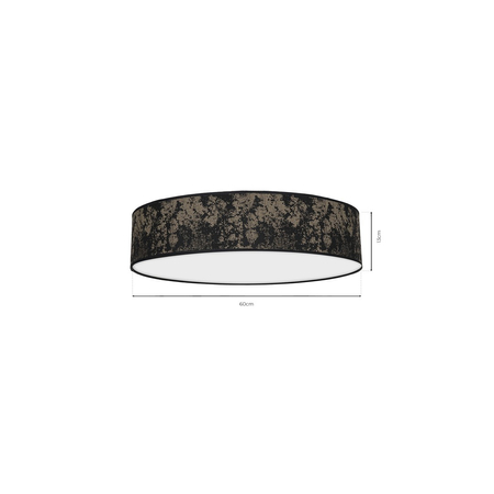 Milagro - Lampa Sufitowa SATINO GOLD 3xE27 Ø60cm