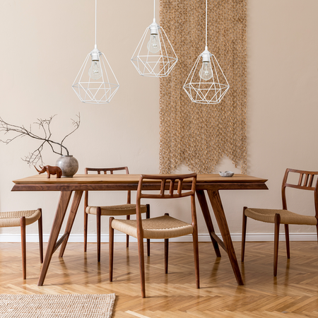 Milagro - Lampa wisząca BASKET WHITE 3xE27