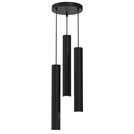 Milagro - Lampa wisząca HUDSON BLACK 3xGU10