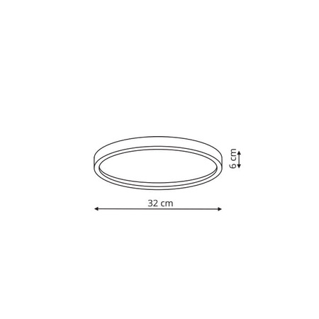 Arctic plafon biały  IP54 LP-2511/1C-32 WH