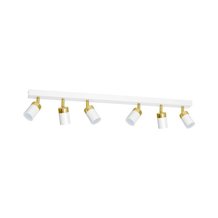 Milagro - Lampa sufitowa JOKER WHITE/GOLD 6xGU10