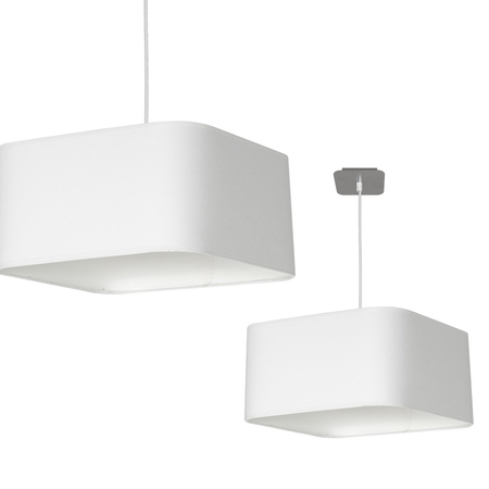 Milagro - Lampa wisząca NAPOLI WHITE/CHROME 1xE27
