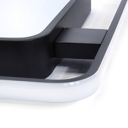 LAMPA DEKORACYJNA PANEL 66W KWADRAT CZARNA STELLA + PILOT  DL-F01