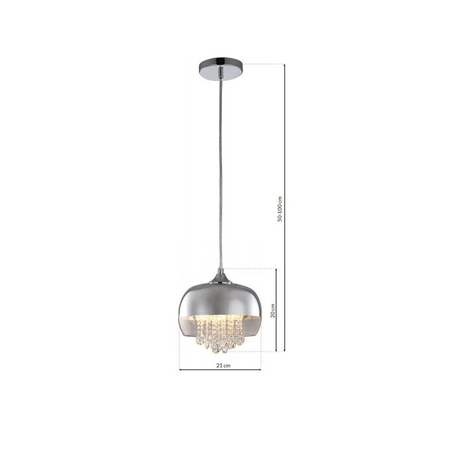 Milagro - Lampa Wisząca LUNA 1xE14 LED