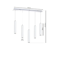 Milagro - LAMPA WISZĄCA ALBA 5X5W LED