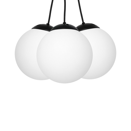 Milagro - Lampa wisząca LIMA BLACK 3xE14