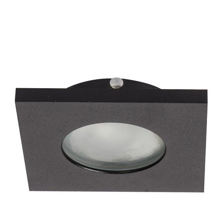 Oczko podtynkowe kwadratowe Lagos czarne IP65 1xGU10