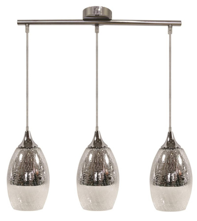 Candellux - Celia Lampa Wisząca 3X60W E27 Srebrny