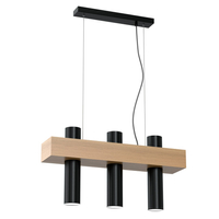 Milagro - Lampa wisząca WEST BLACK 3xGU10