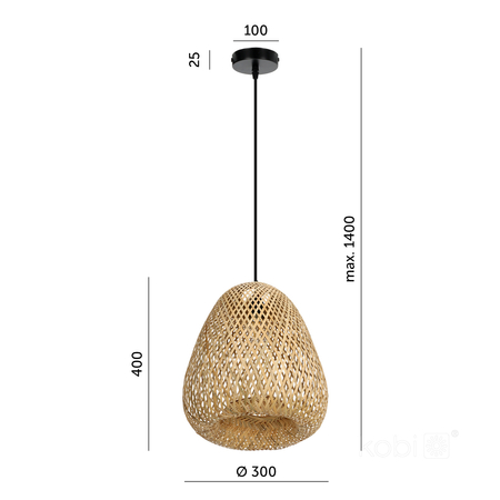 Lampa wisząca BOHO BEIRUT 1xE27 Kobi Design