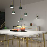 Milagro - Lampa wisząca ARENA GREEN/GOLD 5xGX53