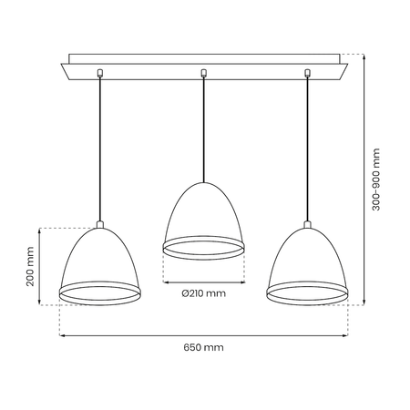 Lampa wisząca STUDIO WHITE 3xE27