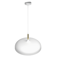 Milagro - Lampa wisząca LINCOLN WHITE/GOLD 1xE27 45cm