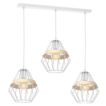 Milagro - Lampa wisząca CLIFF WHITE 3xE27