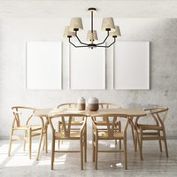 Milagro - Lampa wisząca ETNA Black 5xE27